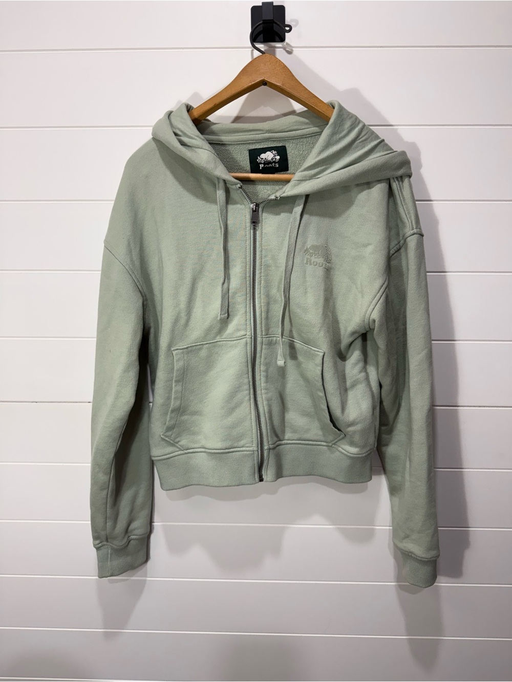 Roots Sage Green Full-Zip Hoodie